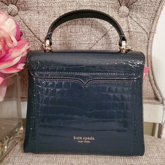 Kate Spade Romy Small Croc-Embossed Satchel - Picture 3 of 5